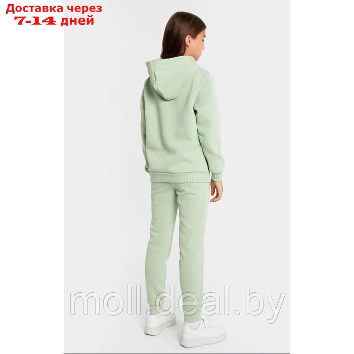 Комплект для девочки (толстовка, брюки), цвет зелёный, рост 92-98 см - фото 2 - id-p220927445