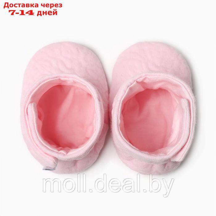 Пинетки детские арт E-13, цвет розовый, р 18 (6-12 мес) - фото 2 - id-p220927461