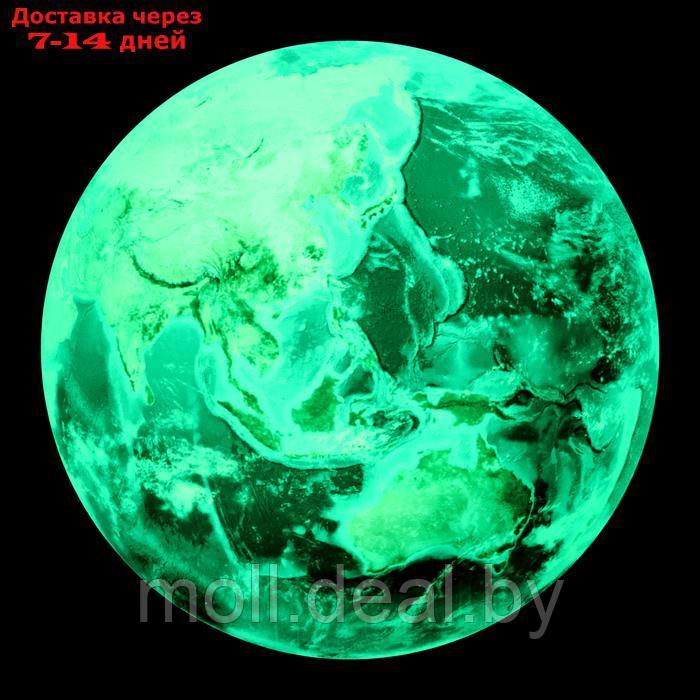 Наклейка 3Д интерьерная светящаяся Земля 30*30см - фото 1 - id-p220929471