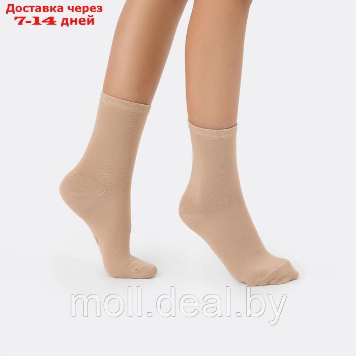 Набор детских носков (3 пары), цвет кремовый /нюдовый /капучино, размер 22 - фото 5 - id-p220927471