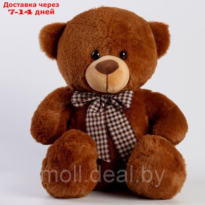 Мягкая игрушка "Медведь" с бантом, 30 см, цвет коричневый - фото 1 - id-p220928490