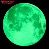 Наклейка 3Д интерьерная светящаяся Полнолунье 30*30см