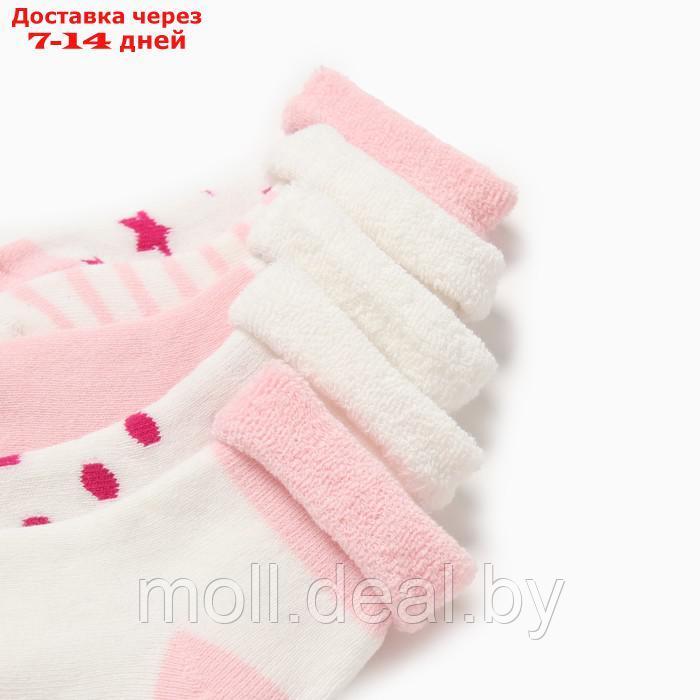 Набор детских носков 5 пар MINAKU "Нежность", цв.розовый, р-р 11-14 см - фото 2 - id-p220928591