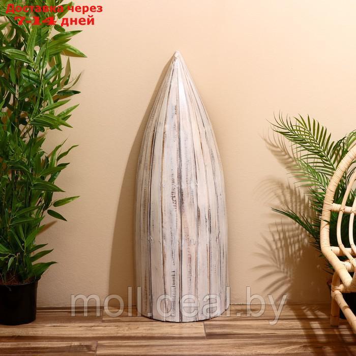 Подставка для бутылок "Лодка" 37х20х100 см, дерево албезия, белый - фото 4 - id-p220929648