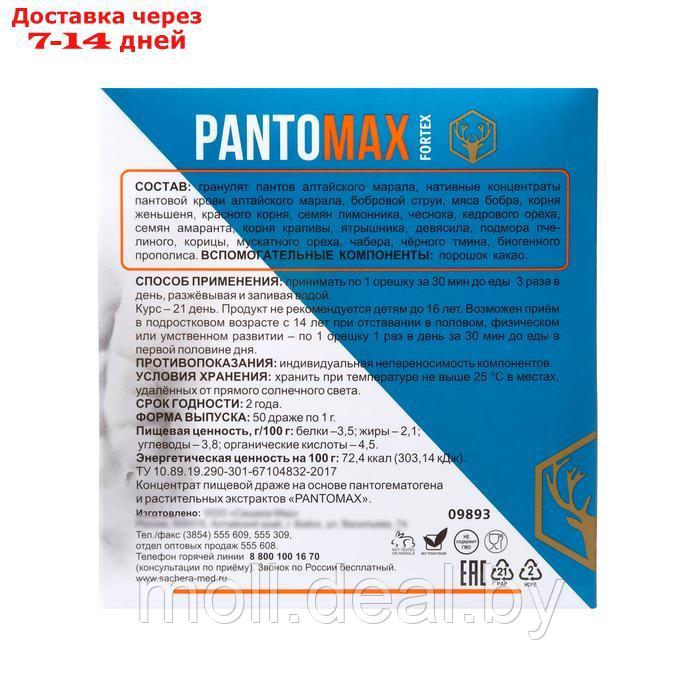 Биогенный комплекс Pantomax fortex для мужского здоровья, 3 уп. по 50 драже - фото 6 - id-p220927701