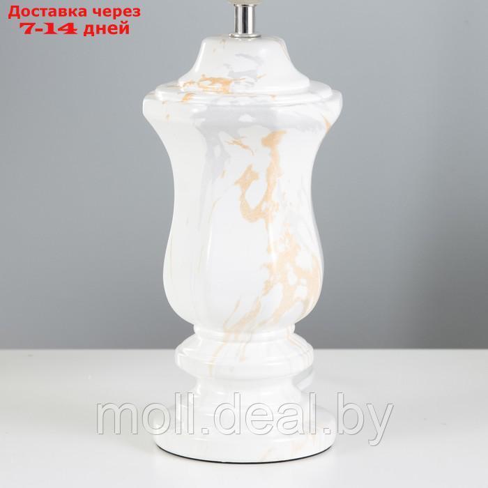 Настольная лампа "Лунет" Е27 40Вт белый 28х28х45 см - фото 4 - id-p220929720