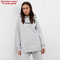 Джемпер (худи) женский MIST Cozy style, серый, р. 52