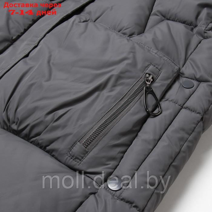 Куртка женская зимняя, цвет серый, размер 46 - фото 4 - id-p220926742