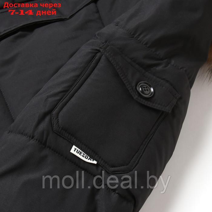 Куртка женская зимняя, цвет чёрный, размер 46 - фото 4 - id-p220926745