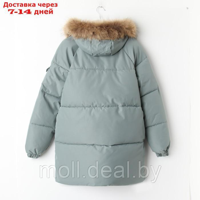 Куртка женская зимняя, цвет ментол, размер 48 - фото 6 - id-p220926746