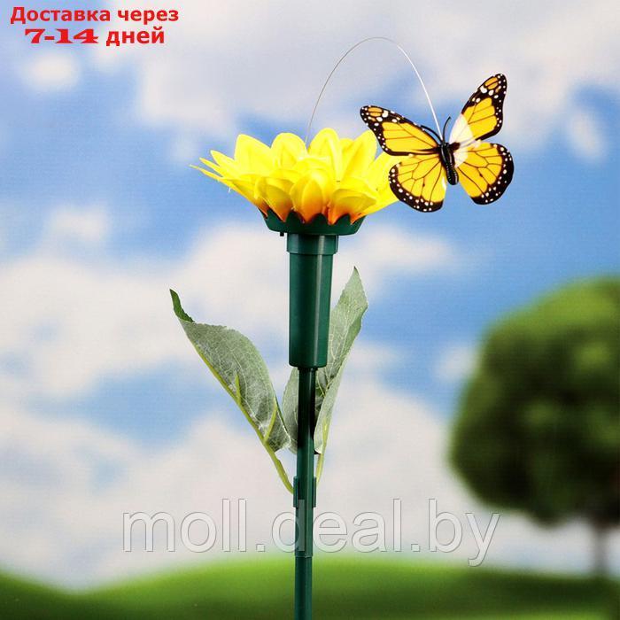 Штекер летающий "Подсолнух с бабочкой" МИКС - фото 1 - id-p220928754