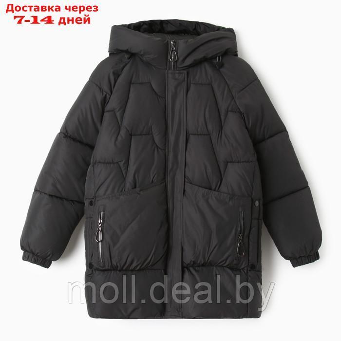 Куртка женская зимняя, цвет чёрный, размер 50 - фото 1 - id-p220926785