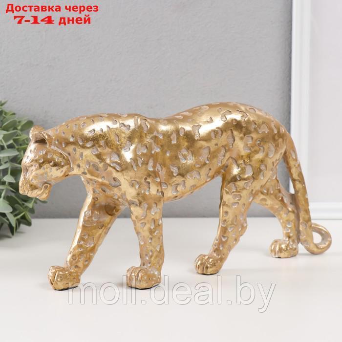 Сувенир полистоун "Леопард" золото 32х6,5х16 см - фото 4 - id-p220928791