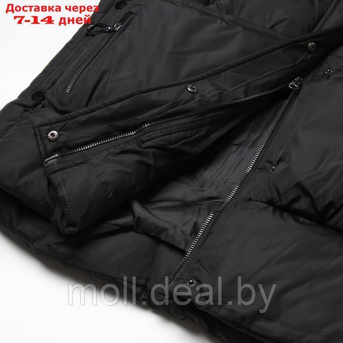 Куртка женская зимняя, цвет чёрный, размер 48 - фото 5 - id-p220926795