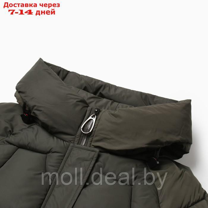 Куртка женская зимняя, цвет хаки, размер 52 - фото 2 - id-p220926797