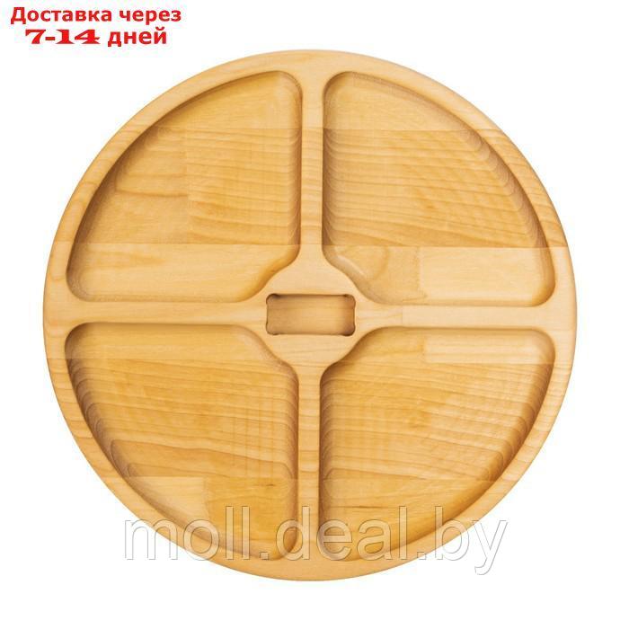Подарочный набор деревянной посуды Adelica "С Новым годом!", ёлка 22×18 см, подставка - менажница d=25 см, - фото 3 - id-p220927781