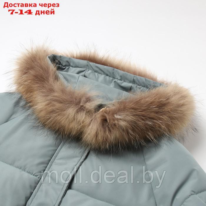 Куртка женская зимняя, цвет ментол, размер 44 - фото 2 - id-p220926799