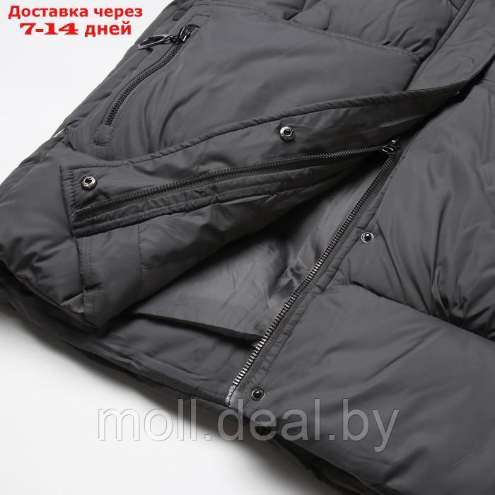 Куртка женская зимняя, цвет серый, размер 48 - фото 5 - id-p220926813
