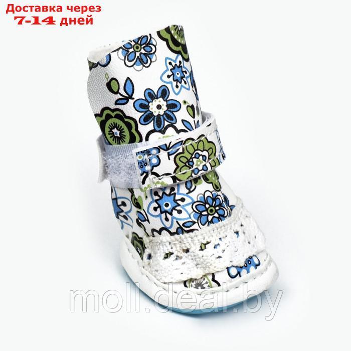 Ботинки "Модник", набор 4 шт, 1 размер (4 х 3 см), белые - фото 3 - id-p220926868