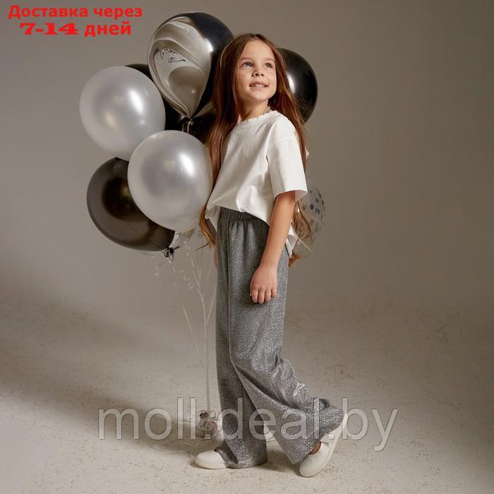 Брюки нарядные для девочки KAFTAN р.30 (98-104 см), серебряный - фото 7 - id-p220926899