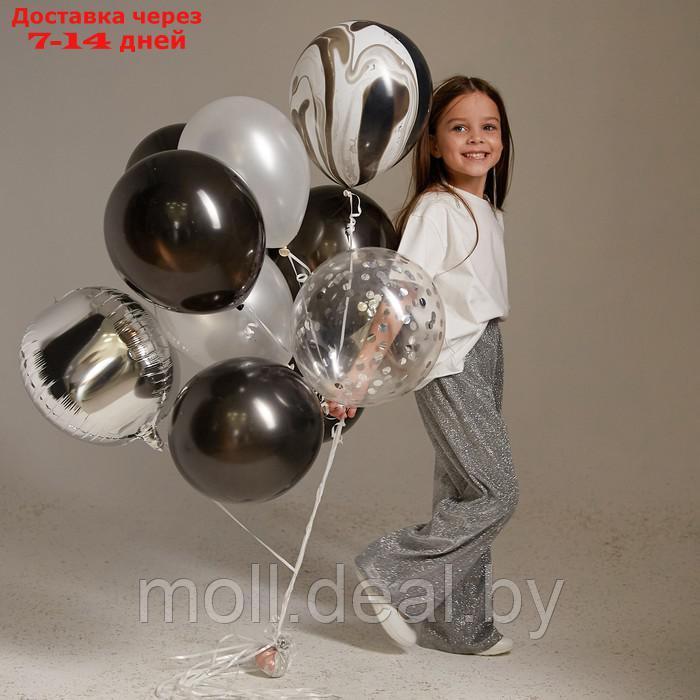 Брюки нарядные для девочки KAFTAN р.30 (98-104 см), серебряный - фото 8 - id-p220926899