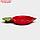 Тарелка "Редис", плоская, керамика, красный, 21 см, Иран, фото 2
