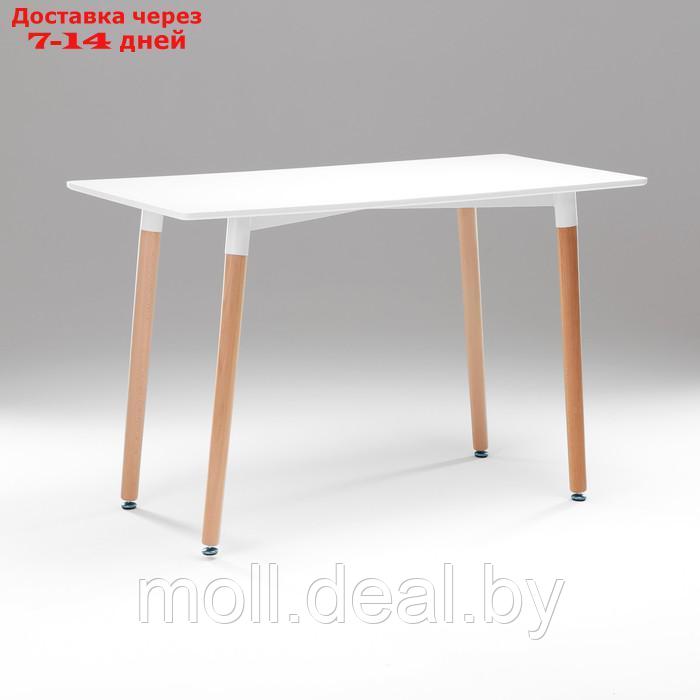Стол на деревянных ножках HY-T04, белый, размер 120х60х74 см - фото 1 - id-p220928935