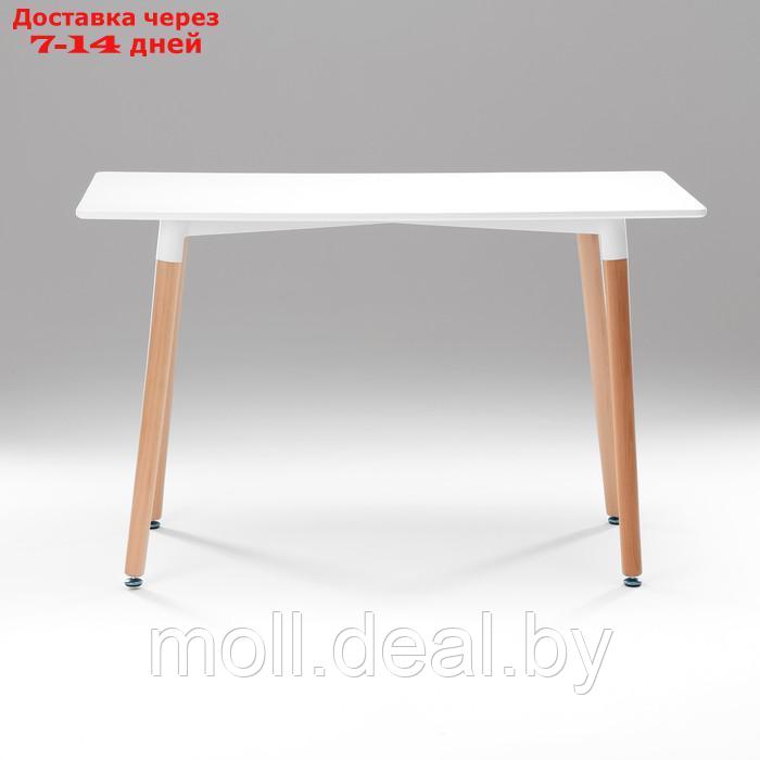 Стол на деревянных ножках HY-T04, белый, размер 120х60х74 см - фото 2 - id-p220928935