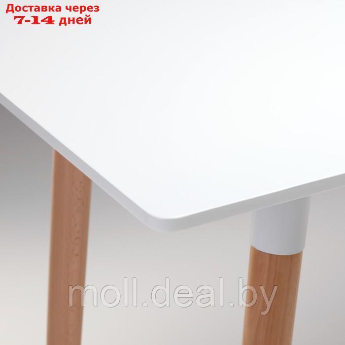 Стол на деревянных ножках HY-T04, белый, размер 120х60х74 см - фото 3 - id-p220928935