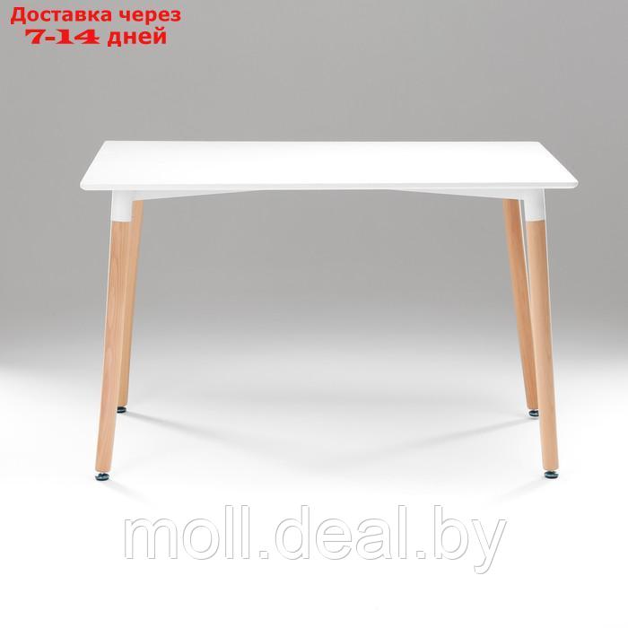 Стол на деревянных ножках HY-T04, белый, размер 120х80х74 см - фото 2 - id-p220928938