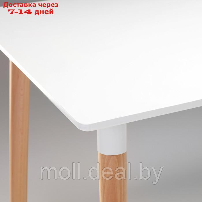 Стол на деревянных ножках HY-T04, белый, размер 120х80х74 см - фото 3 - id-p220928938