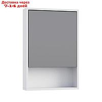 Зеркало-шкаф для ванной комнаты "Эко-45" с нишей, белый, 45 х 66,2 х 12 см