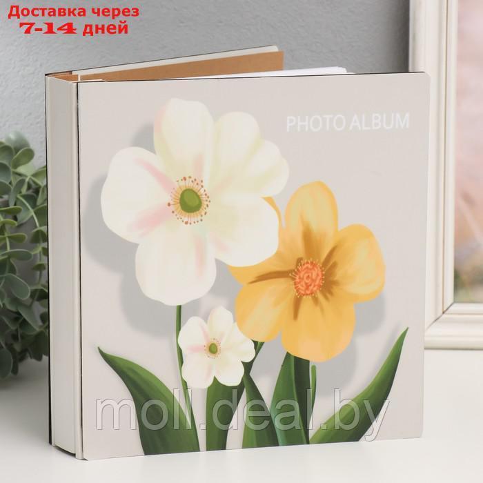Фотоальбом на 100 фото 10х15 см "Крупные цветы с зелеными листьями" 22х4х23 см - фото 1 - id-p220926962