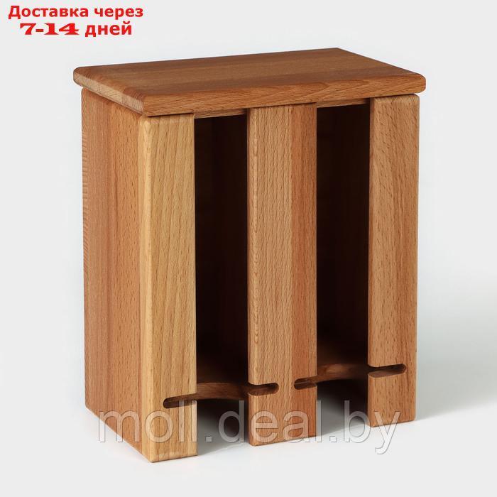 Органайзер для чая и кухонных принадлежностей Adelica, 16,5×20×10,5 см, бук - фото 1 - id-p220928975