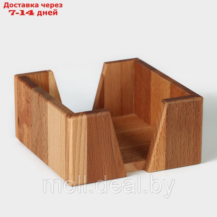 Салфетница деревянная Adelica, 14×14×7 см, бук - фото 2 - id-p220928976