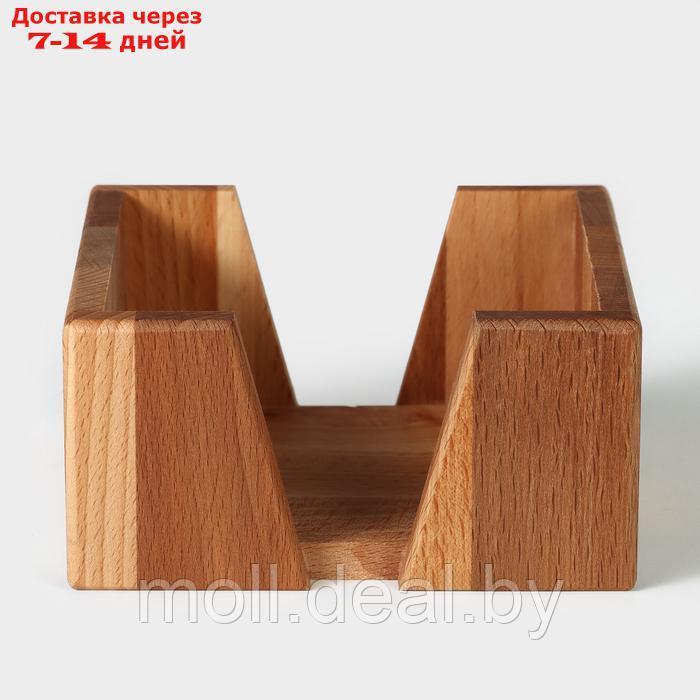 Салфетница деревянная Adelica, 14×14×7 см, бук - фото 4 - id-p220928976