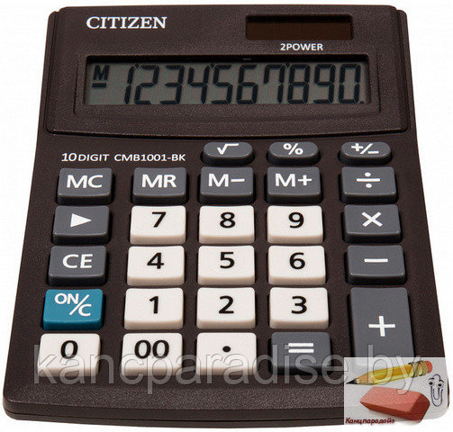 Калькулятор Citizen CMB-1001 BK, 10-разрядный, 137х102х31 мм., арт.CMB1001BK - фото 2 - id-p220957750