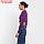 Лонгслив женский MINAKU: Casual Collection цвет фиолетовый, размер 46, фото 2