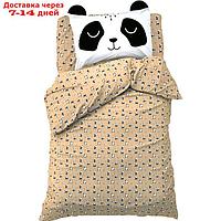 КПБ Этель 1,5 сп Lazy panda. 143х215 см, 150х214 см, 50х70 см -1 шт, 100% хл, бязь