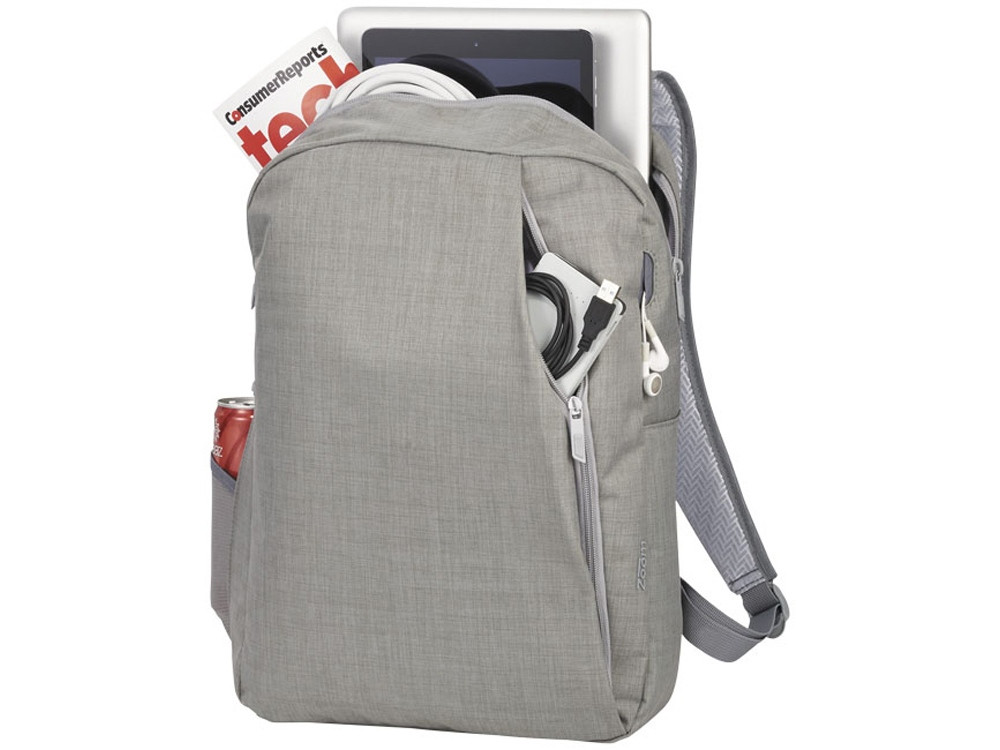 Рюкзак Zip для ноутбука 15, серый - фото 2 - id-p220958060
