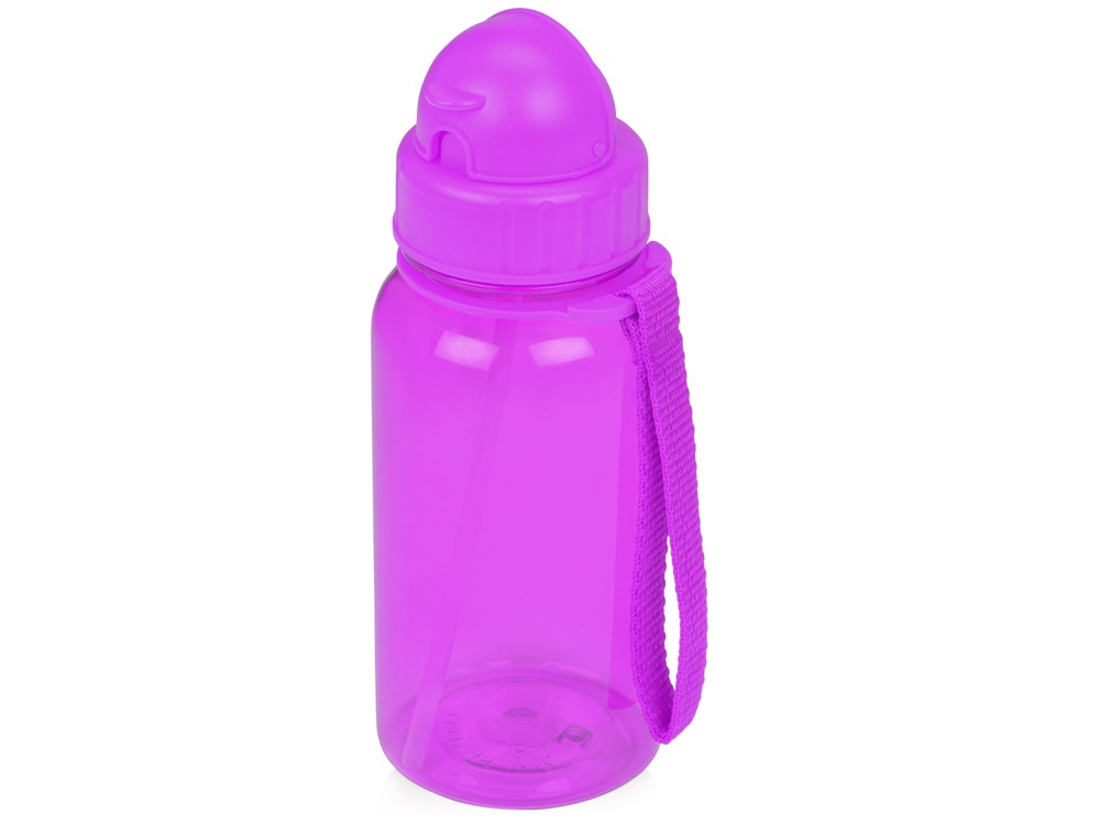 Бутылка для воды со складной соломинкой Kidz 500 мл, фиолетовый - фото 1 - id-p220958076