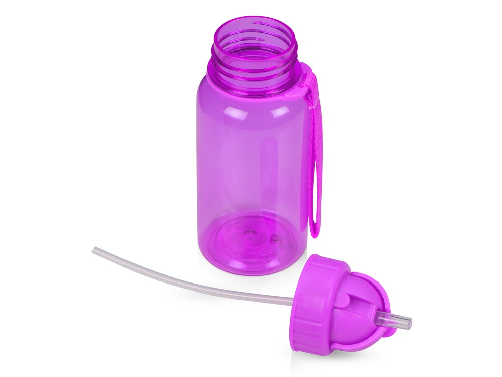 Бутылка для воды со складной соломинкой Kidz 500 мл, фиолетовый - фото 3 - id-p220958076