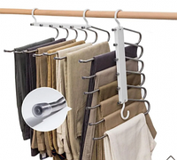 Многоуровневая вешалка - органайзер для брюк, юбок 5в1 Trouser Rack / Вешалка - плечики