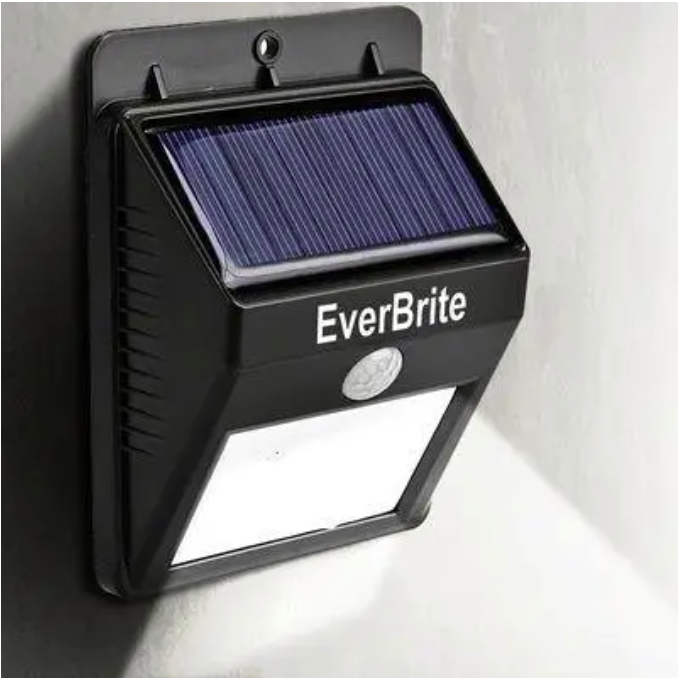 Уличный светодиодный светильник на солнечной батарее с датчиком движения Everbrite - фото 5 - id-p220958544