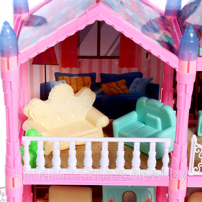 Дом для кукол «Сказочная жизнь на вилле» с куклой, питомцами и аксессуарами, свет - фото 6 - id-p220959078