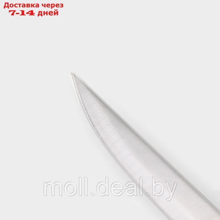 Набор кухонных ножей "Металлик" 6 предметов на подставке - фото 5 - id-p220926522