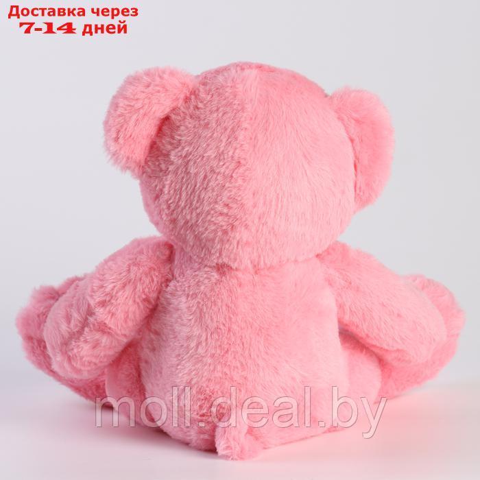 Мягкая игрушка "Медведь" с бантом, 40 см, цвет розовый - фото 4 - id-p220928514