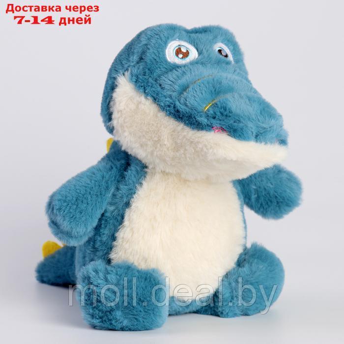 Мягкая игрушка "Крокодил", 22 см, цвет синий - фото 3 - id-p220928522