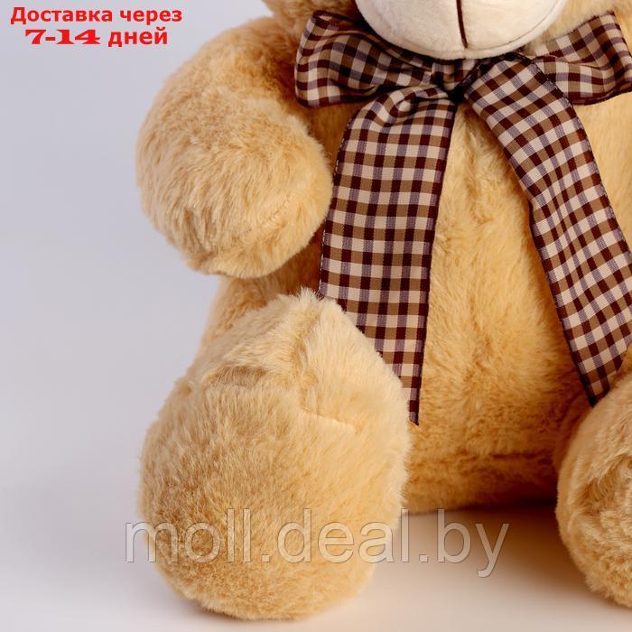 Мягкая игрушка "Медведь" с бантом, 30 см, цвет бежевый - фото 2 - id-p220928524