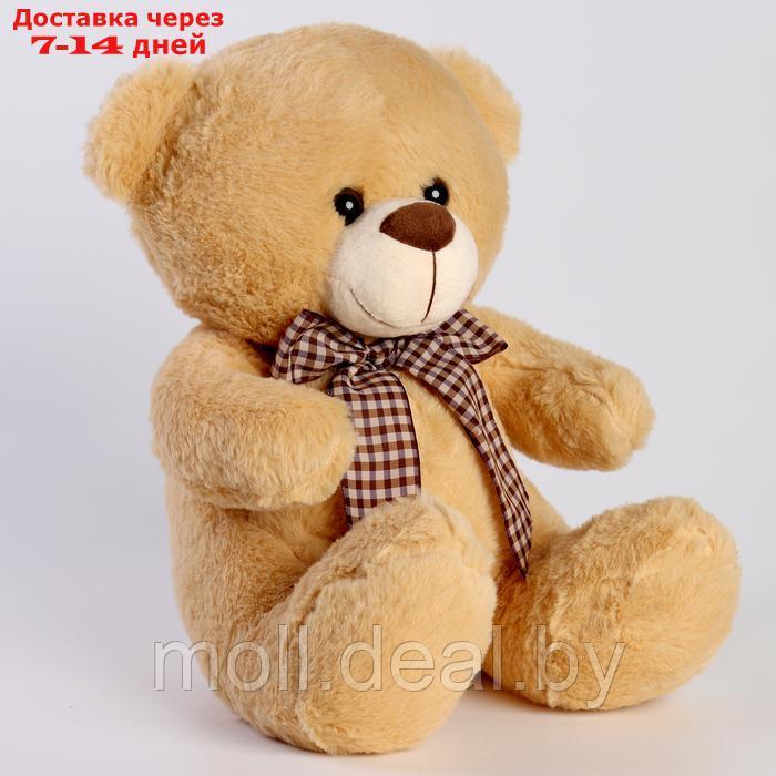 Мягкая игрушка "Медведь" с бантом, 30 см, цвет бежевый - фото 3 - id-p220928524